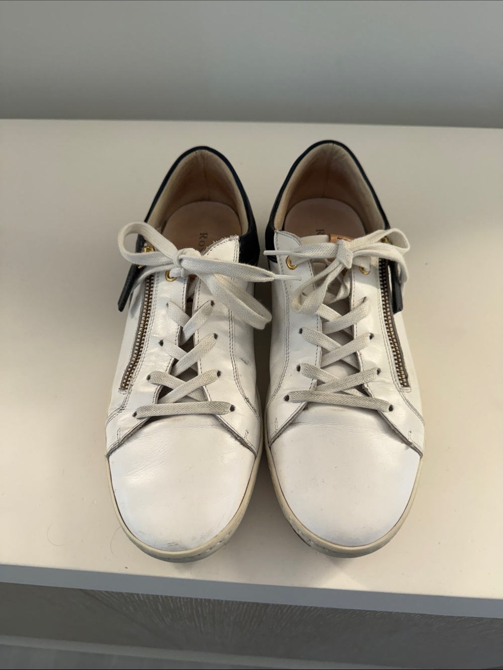 RON WHITE sneakers denim still have miles to go 💙